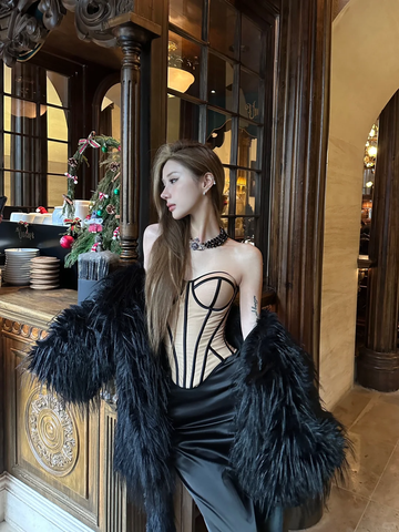 Sexy Black Sheath Sweetheart Neck Satin Prom Dress Party Dresses HZ1023